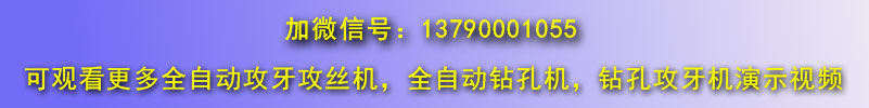 立式雙軸全自動攻絲機(jī)攻牙機(jī)微信號